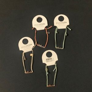 BRAND NEW Aloha script silver and rose gold bracelets by Pura Vida